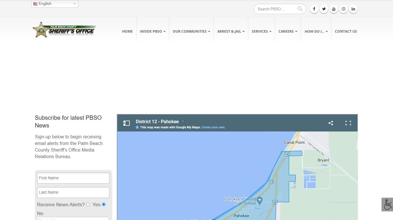 District Map - D12 - Palm Beach County Sheriff's Office